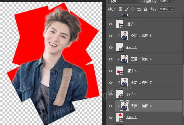 美工天堂如何在Photoshop中制作照片拼贴