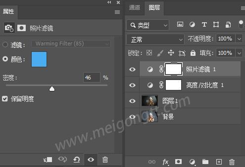 美工天堂PS光照效果来给肖像照片添加灯光