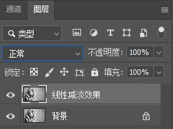 美工天堂ps素描效果制作并用渐变改成彩色铅笔素描图