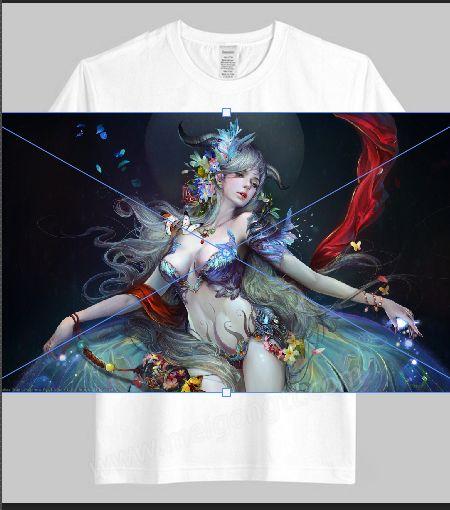 美工天堂如何用PS把图案印到衣服上效果